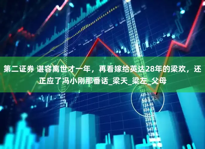 第二证券 谌容离世才一年，再看嫁给英达28年的梁欢，还正应了冯小刚那番话_梁天_梁左_父母